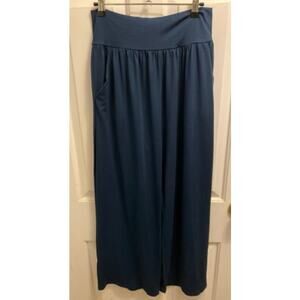 Brand New Halara Women's Size Large Oxford Blue High Waisted Pants Wide Leg
